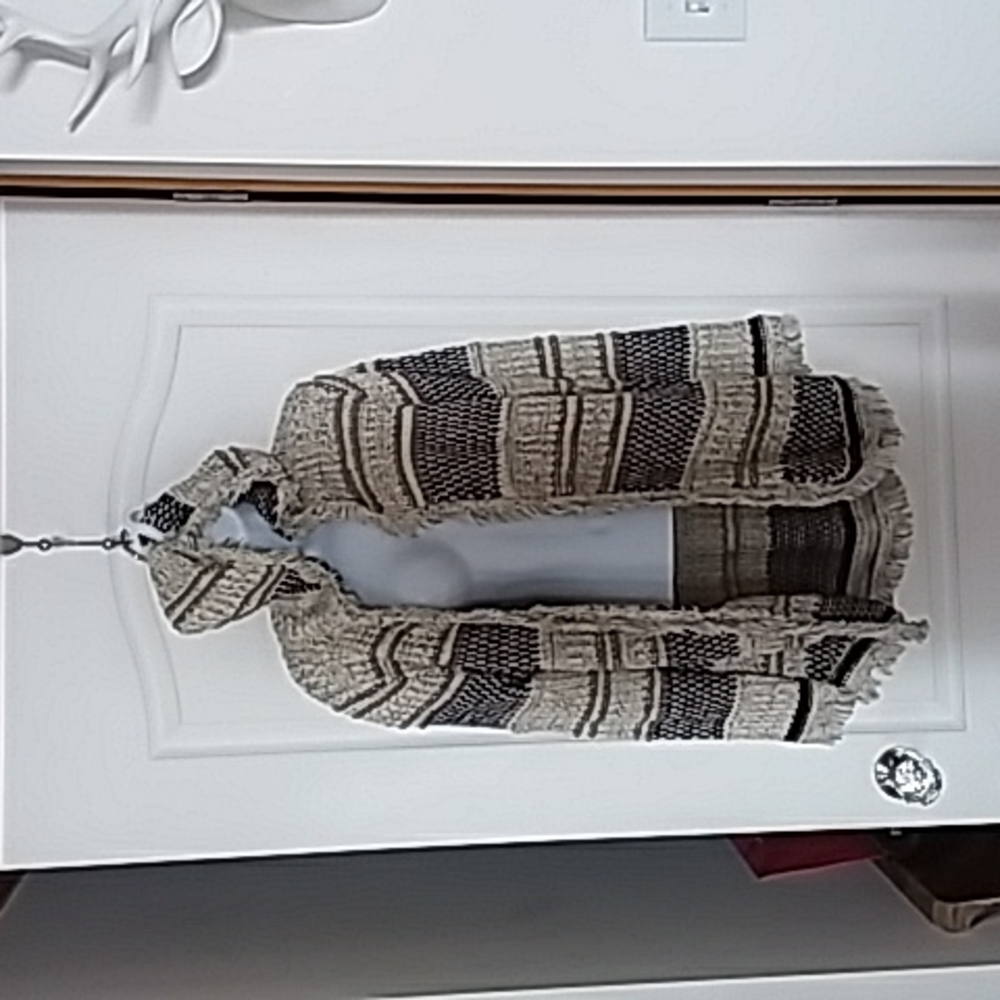 Dex hooded knit pattern sweater